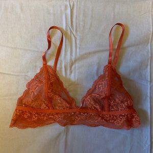 Orange lace bralet